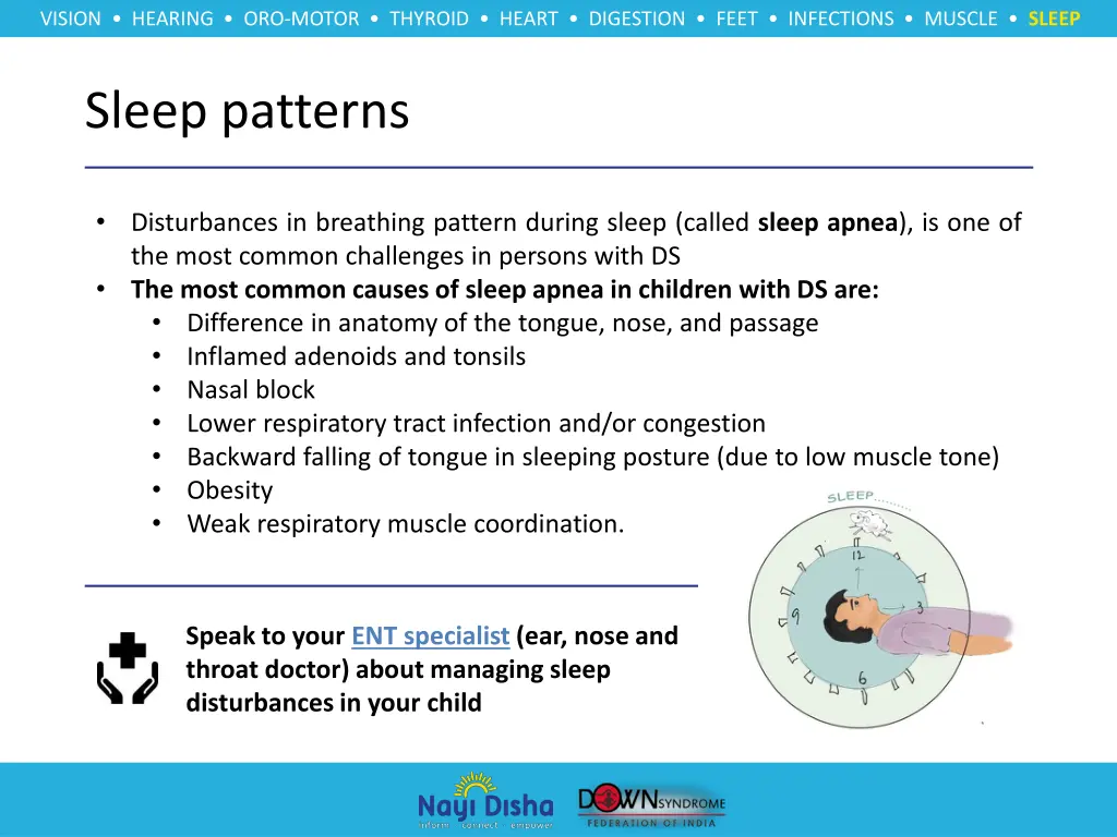 vision hearing oro motor thyroid heart digestion 18