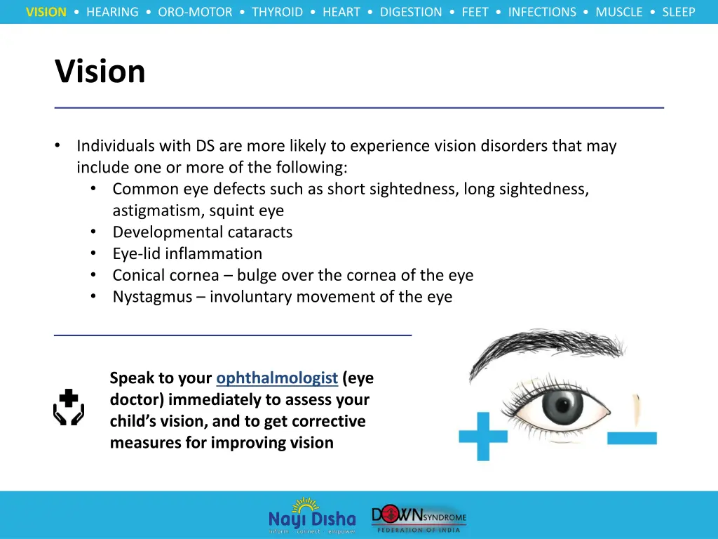 vision hearing oro motor thyroid heart digestion 2
