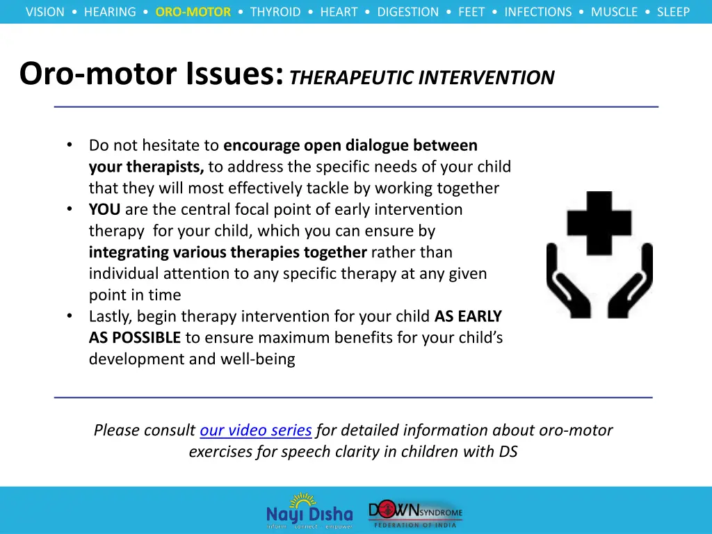vision hearing oro motor thyroid heart digestion 6