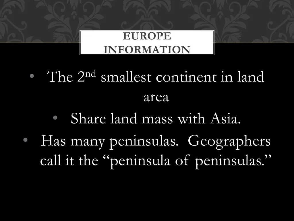 europe information