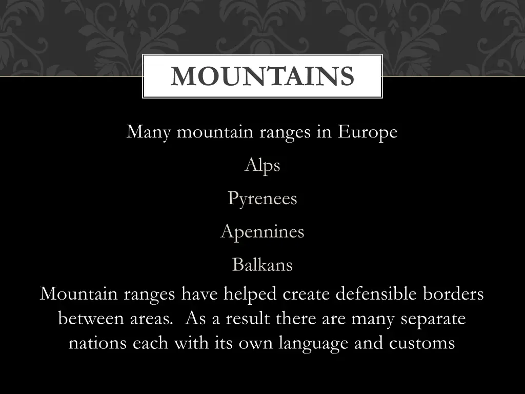 mountains