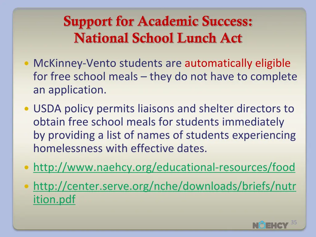 support for academic success national school