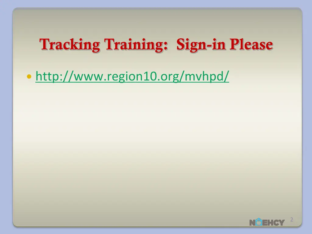 tracking training sign in please