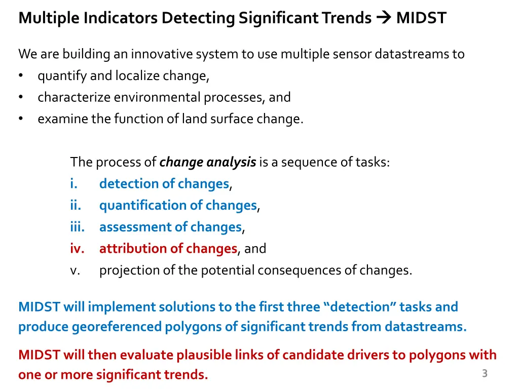 multiple indicators detecting significant trends