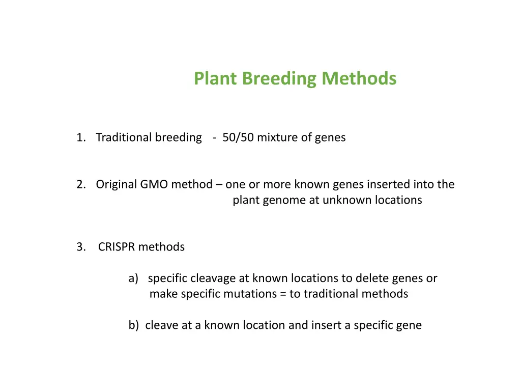 plant breeding methods