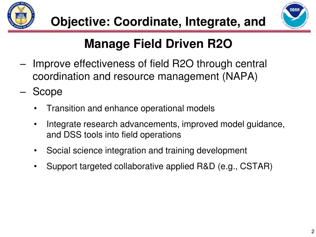 objective coordinate integrate and