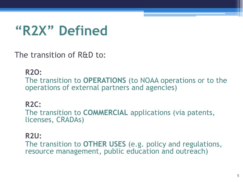 r2x defined