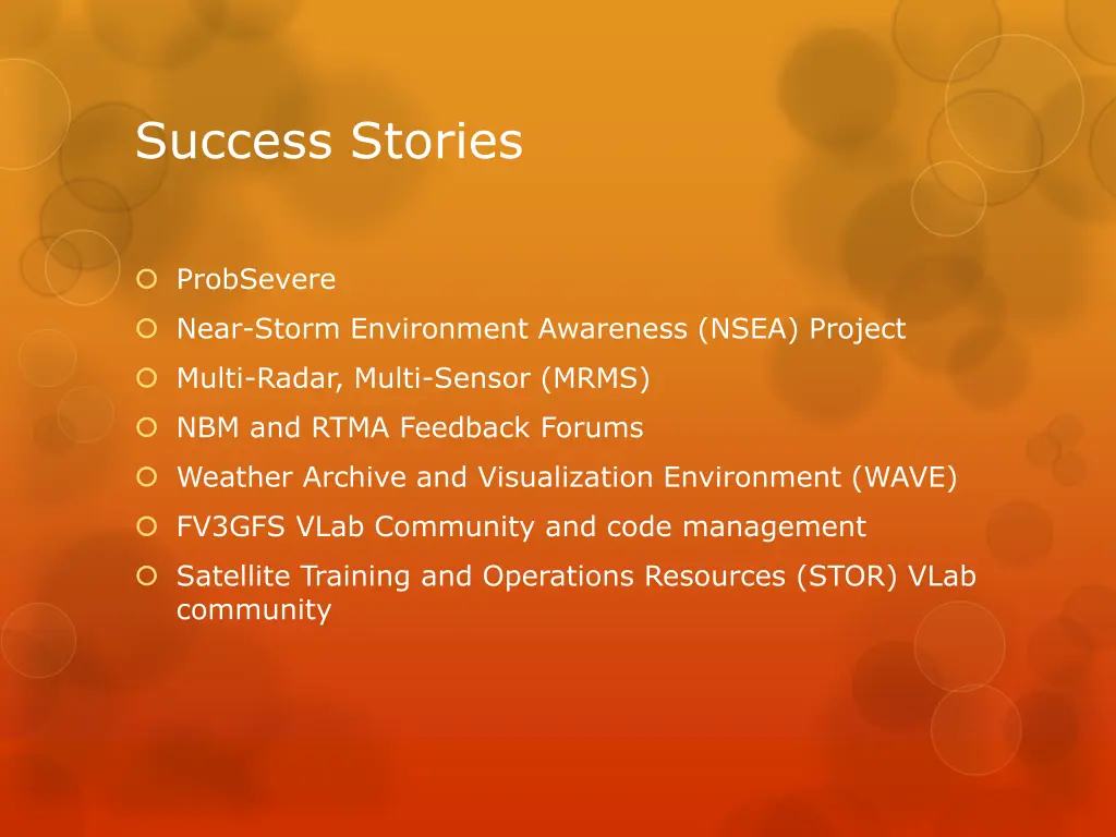 success stories