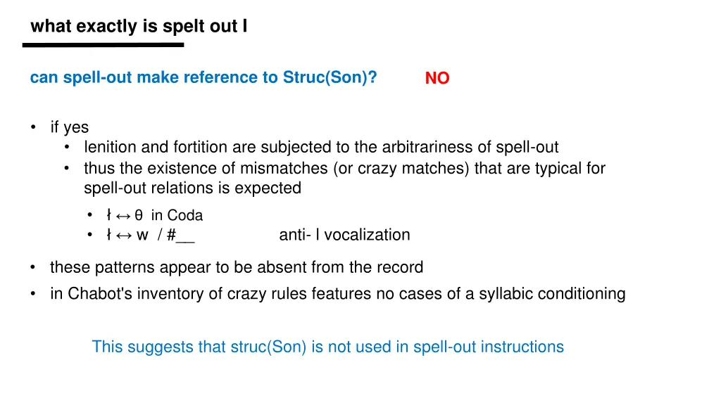 what exactly is spelt out i 2