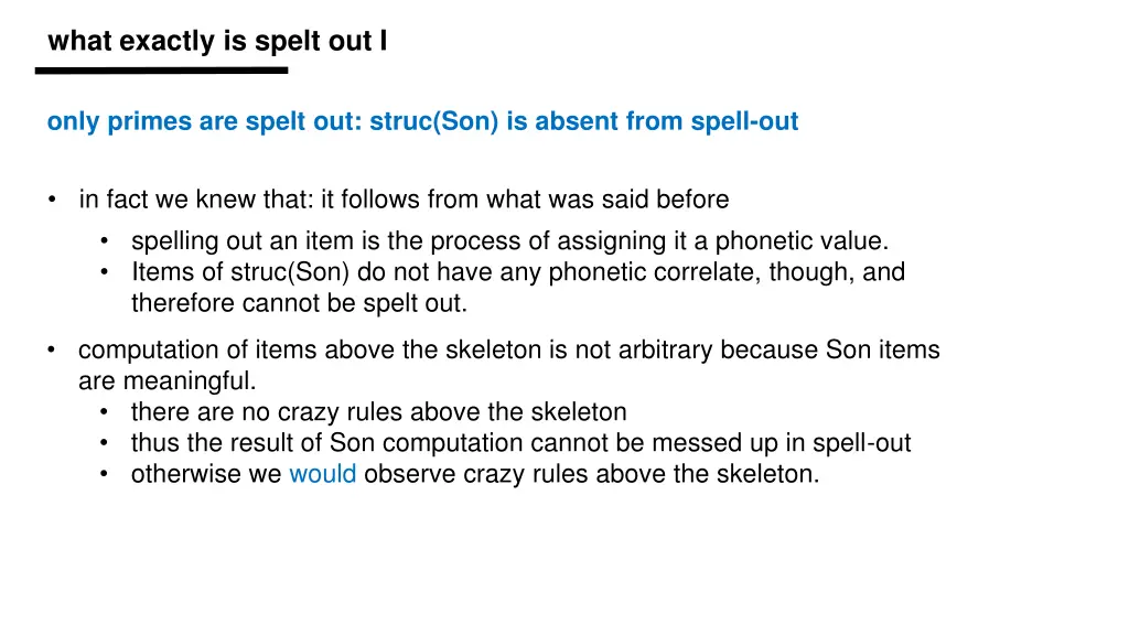 what exactly is spelt out i 3