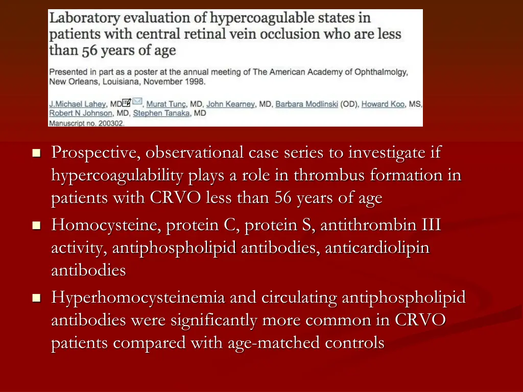 prospective observational case series