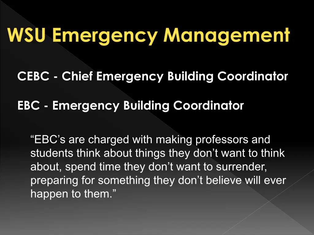 wsu emergency management