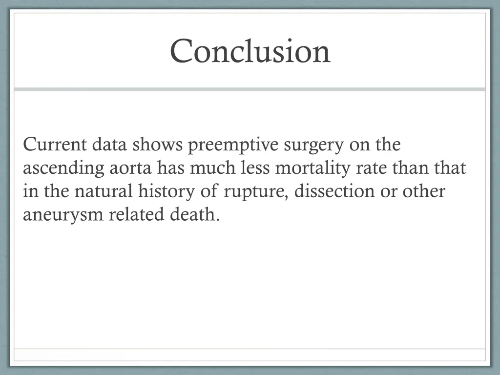 conclusion