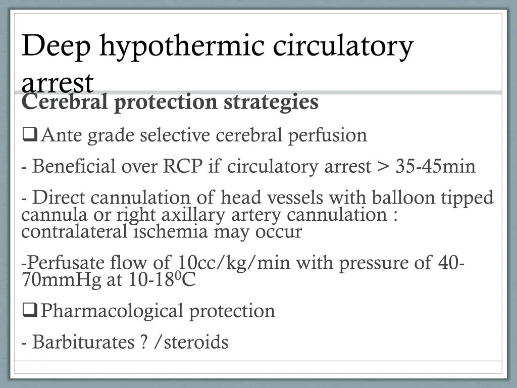 deep hypothermic circulatory arrest 5