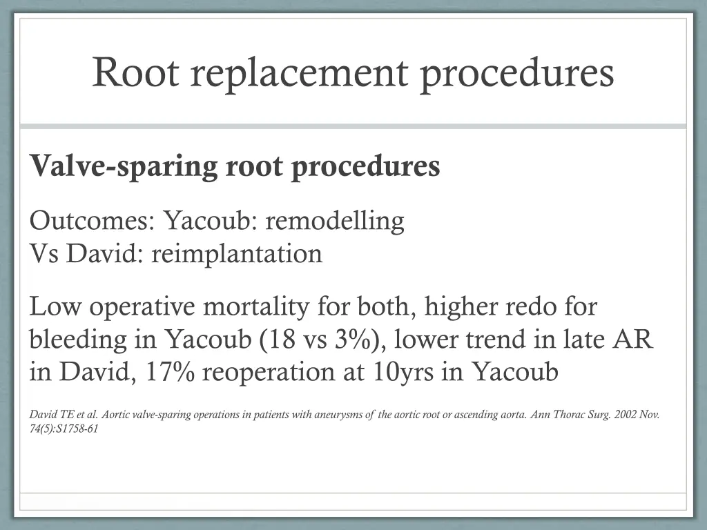 root replacement procedures 1