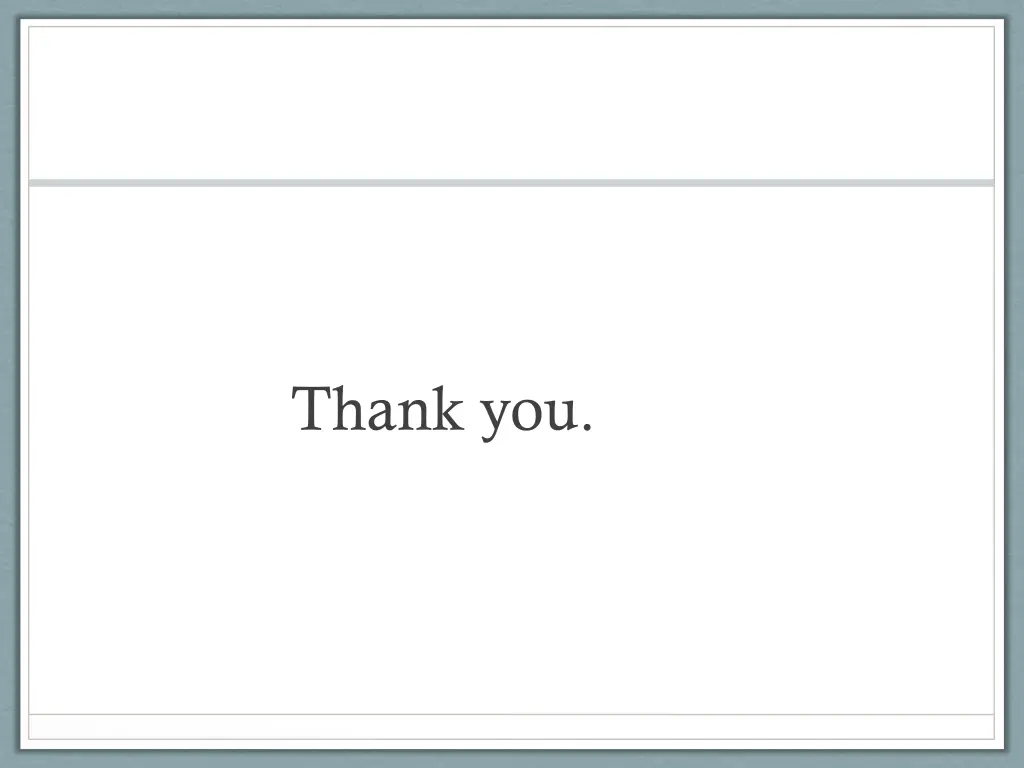 thank you