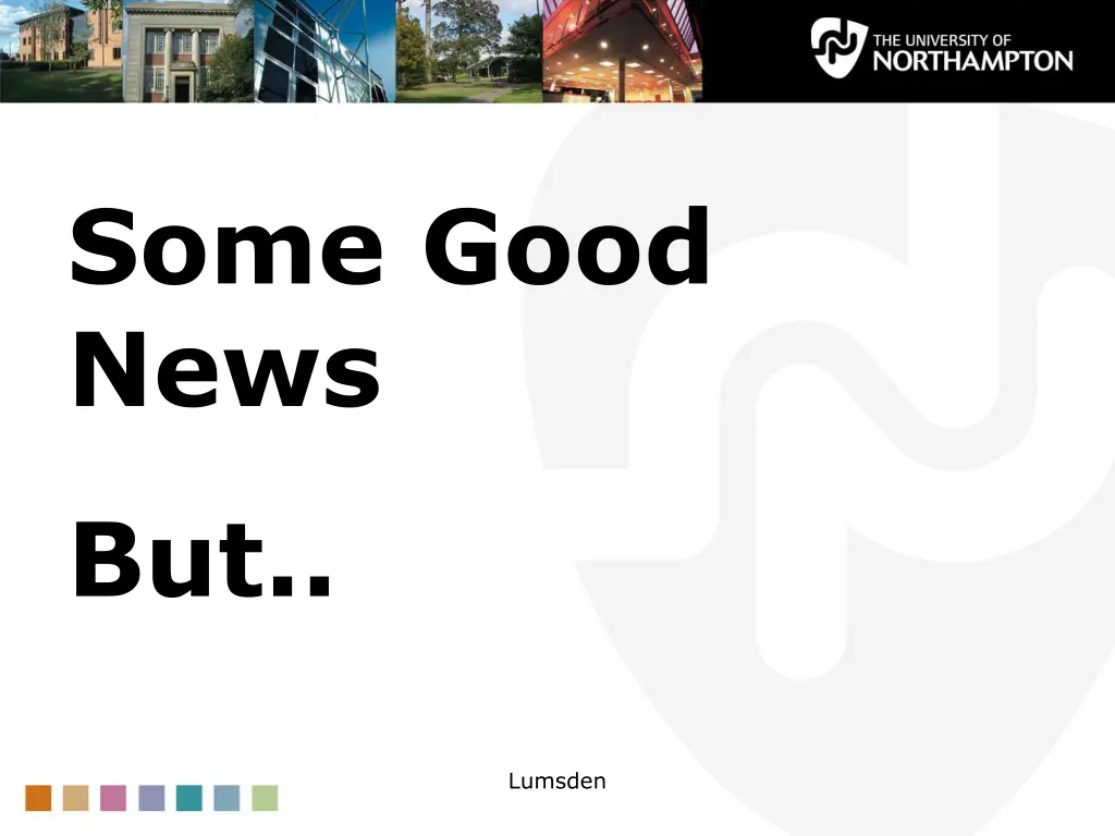 some good news