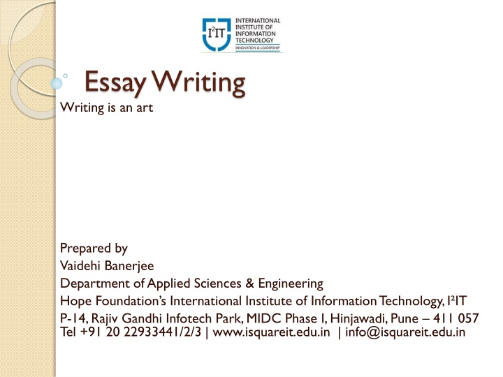 essay writing writing is an art