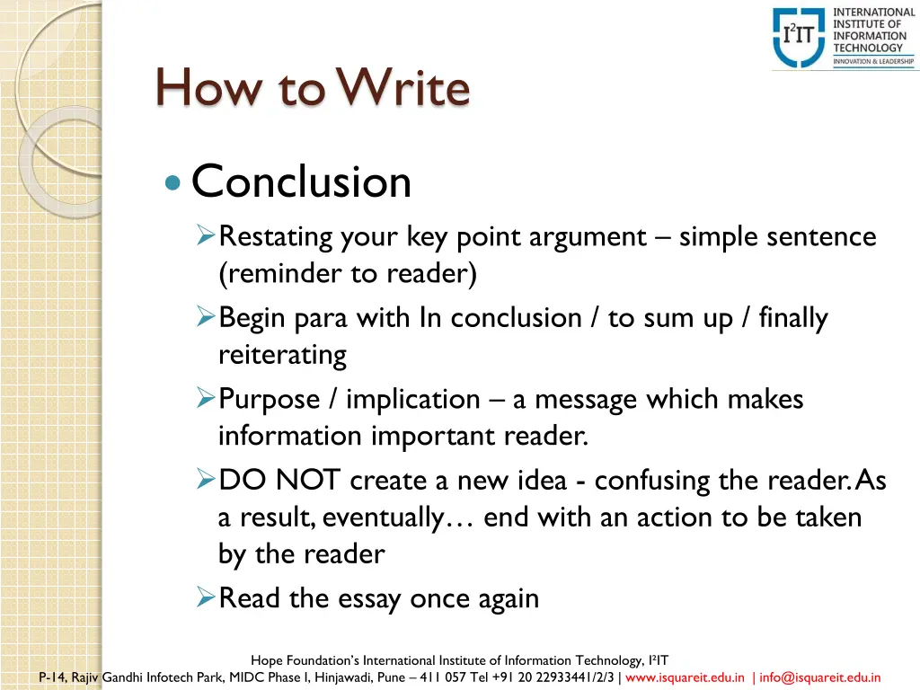 how to write 4