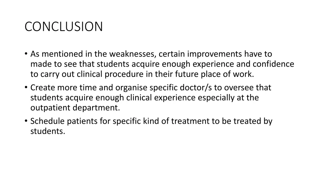 conclusion