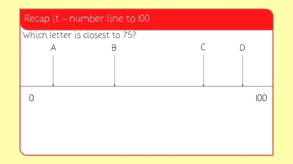 recap it number line to 100 1