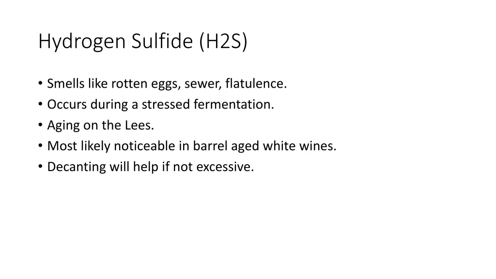 hydrogen sulfide h2s