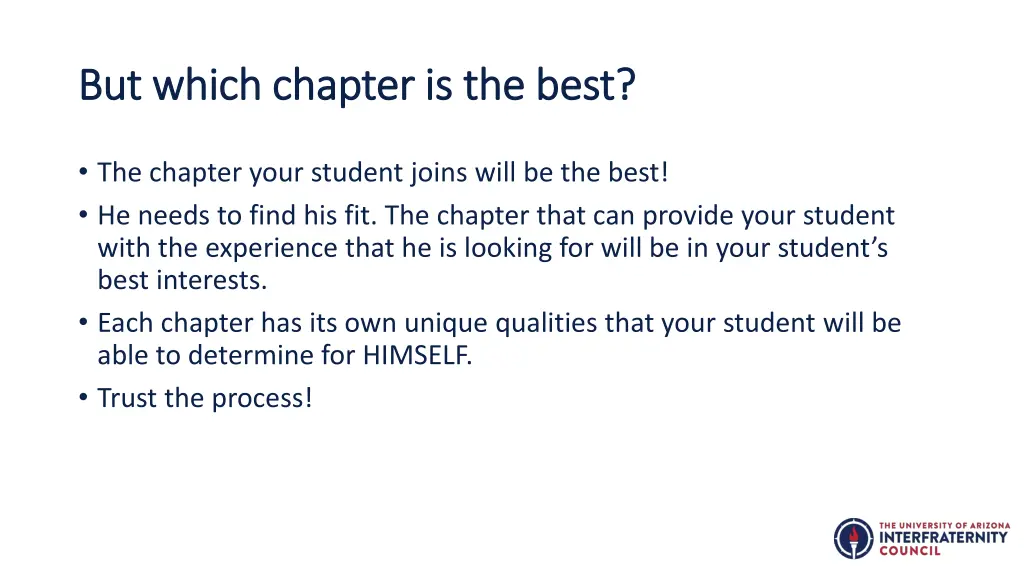 but which chapter is the best but which chapter