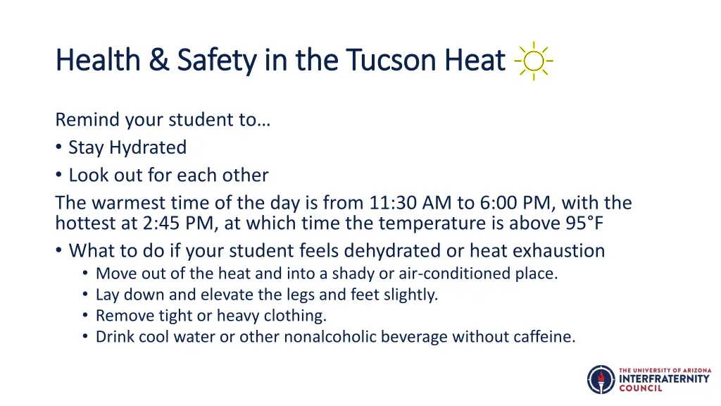 health safety in the tucson heat health safety