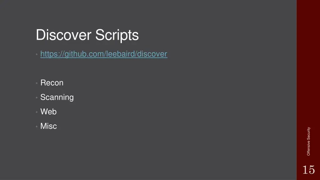 discover scripts