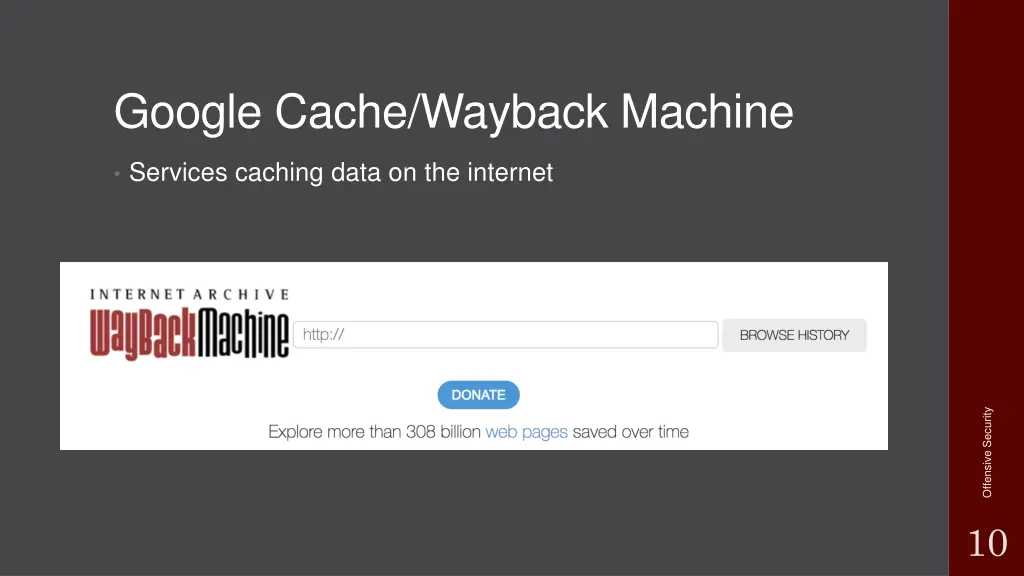 google cache wayback machine