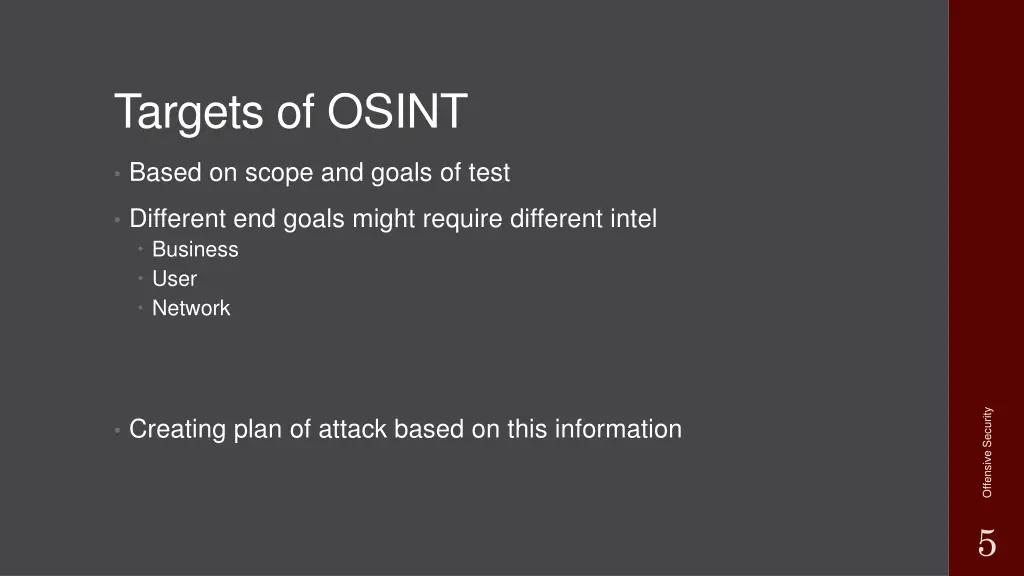 targets of osint