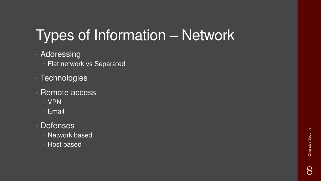 types of information network