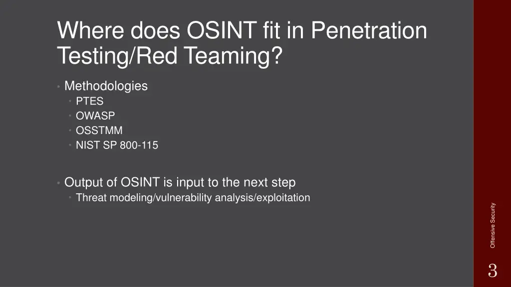 where does osint fit in penetration testing