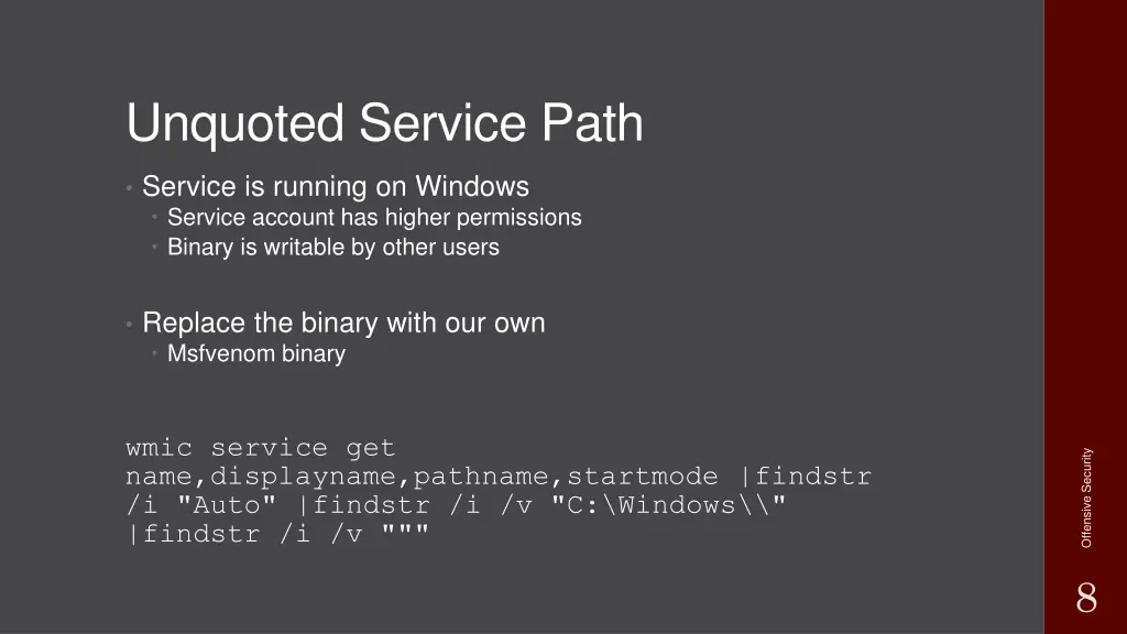 unquoted service path