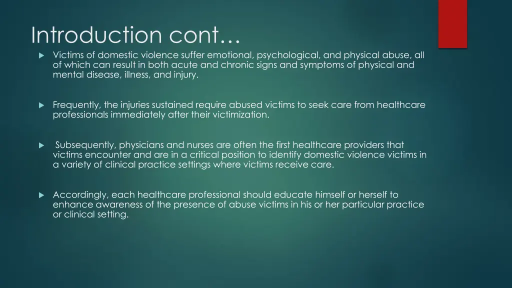 introduction cont victims of domestic violence