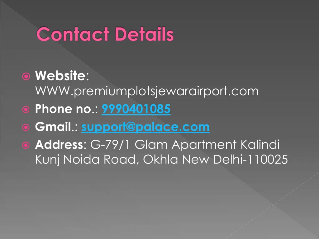 contact details