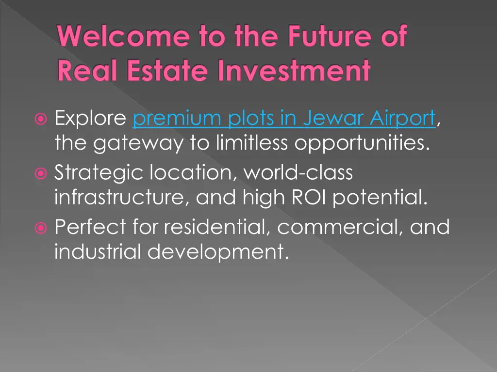 welcome to the future of real estate investment