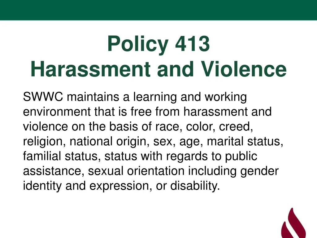 policy 413