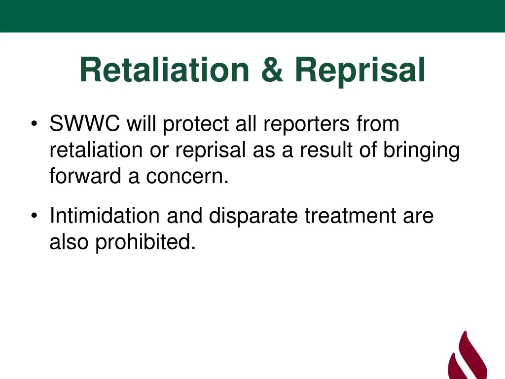 retaliation reprisal