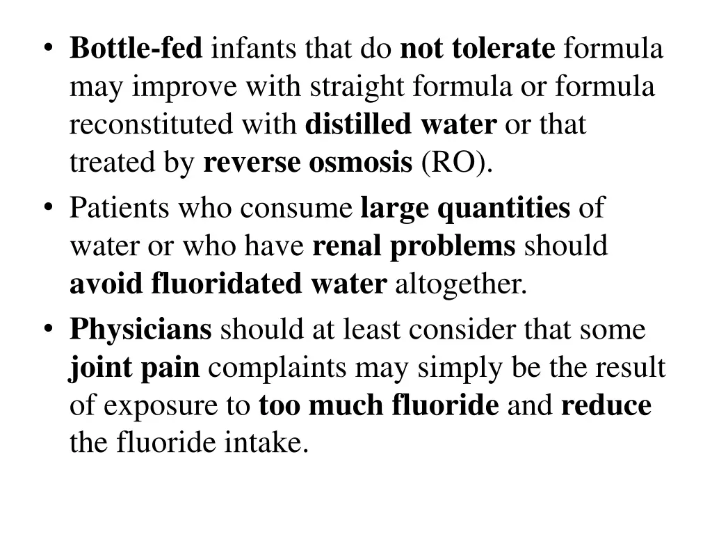bottle fed infants that do not tolerate formula