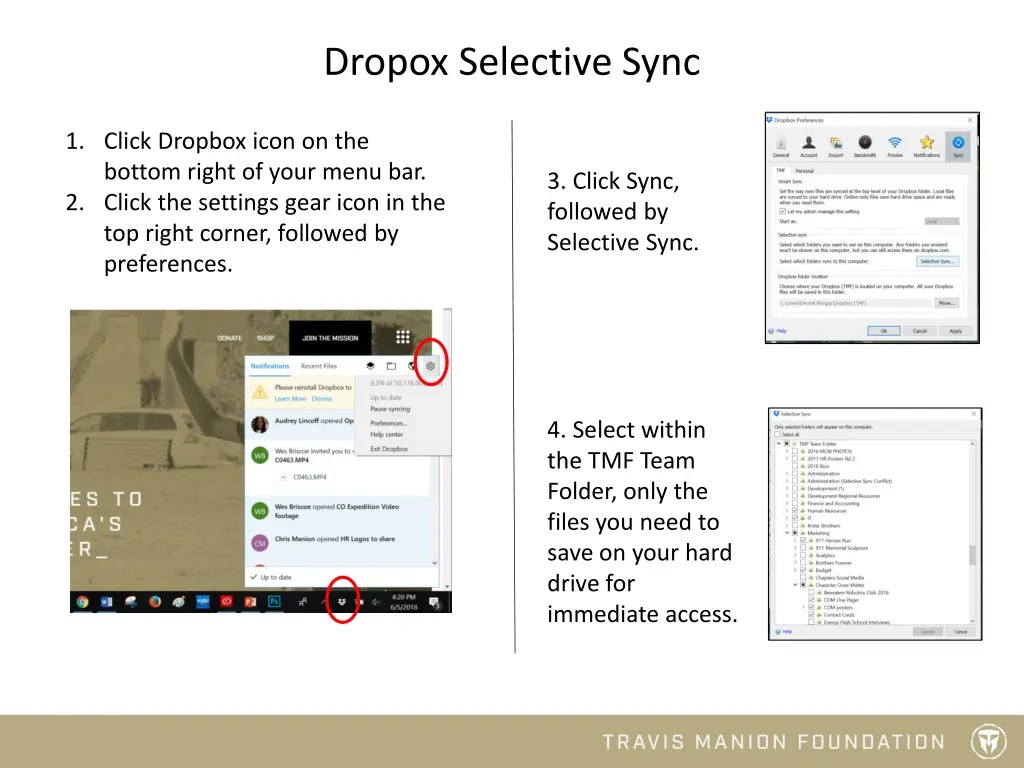 dropox selective sync