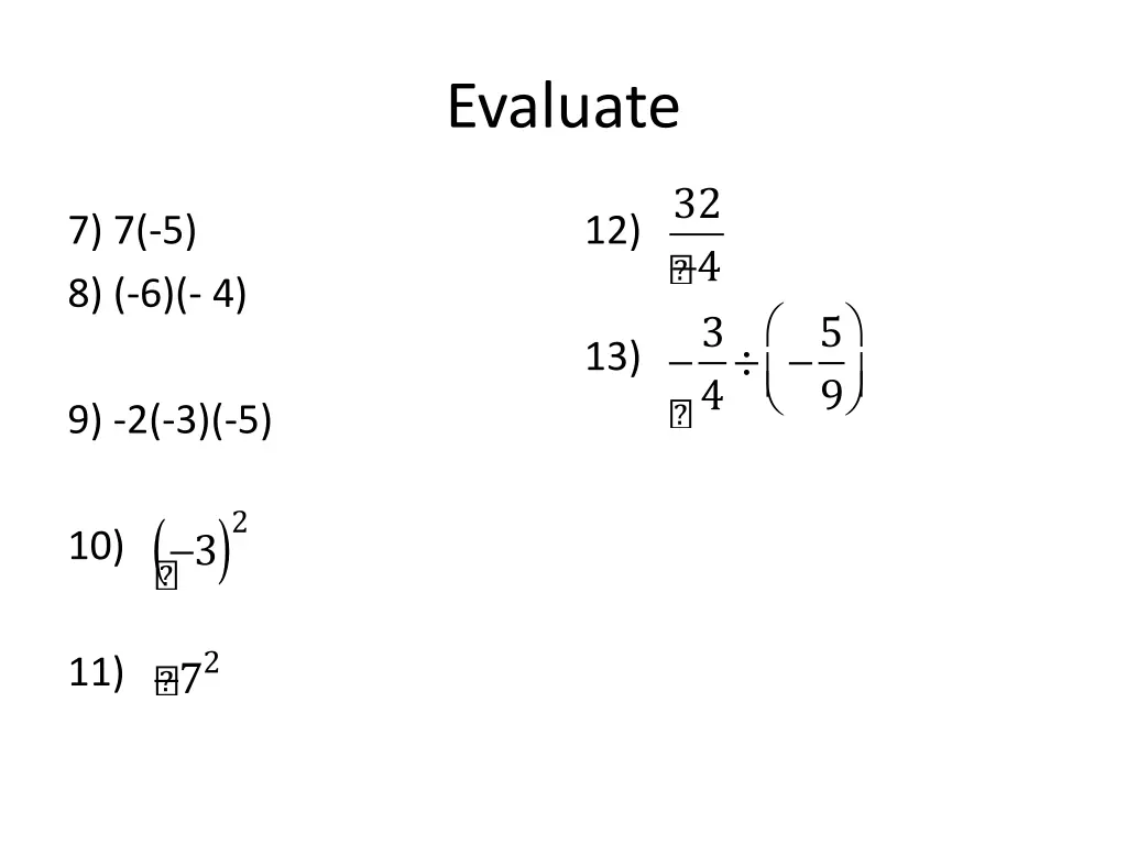evaluate