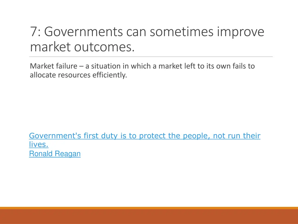 7 governments can sometimes improve market