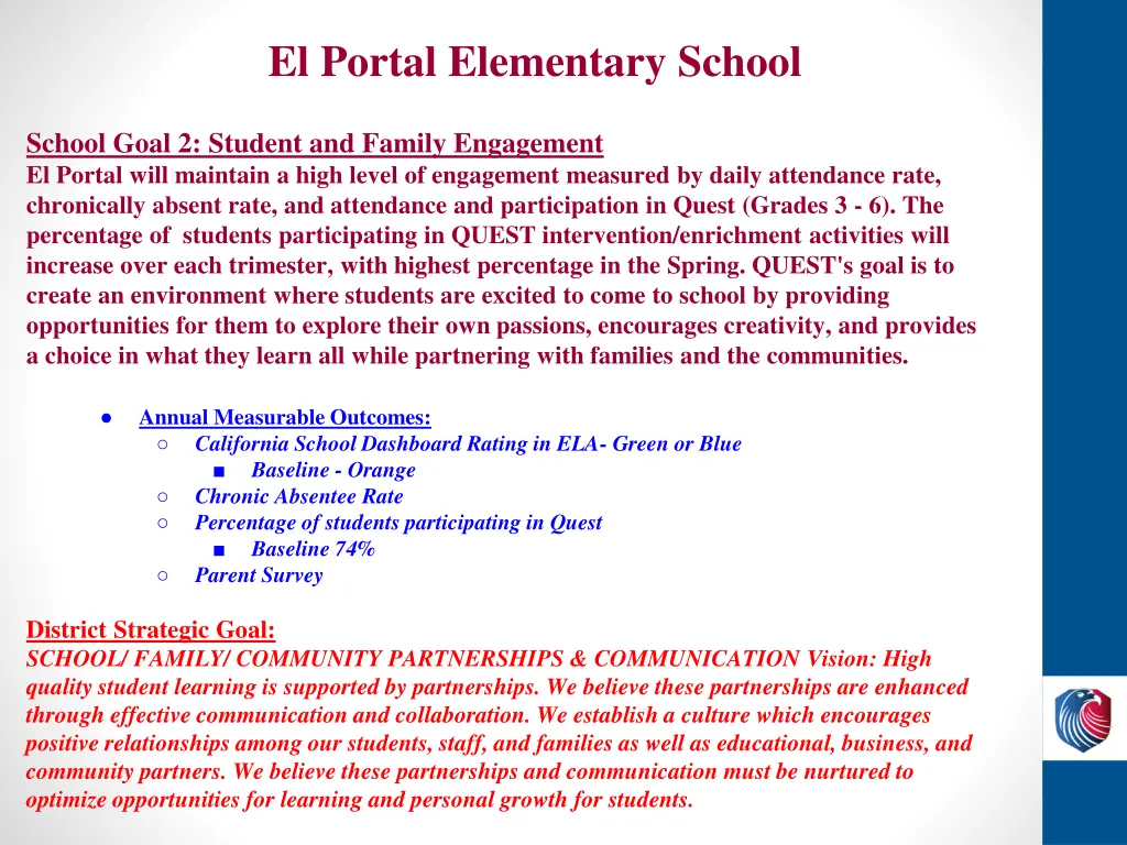el portal elementary school 1