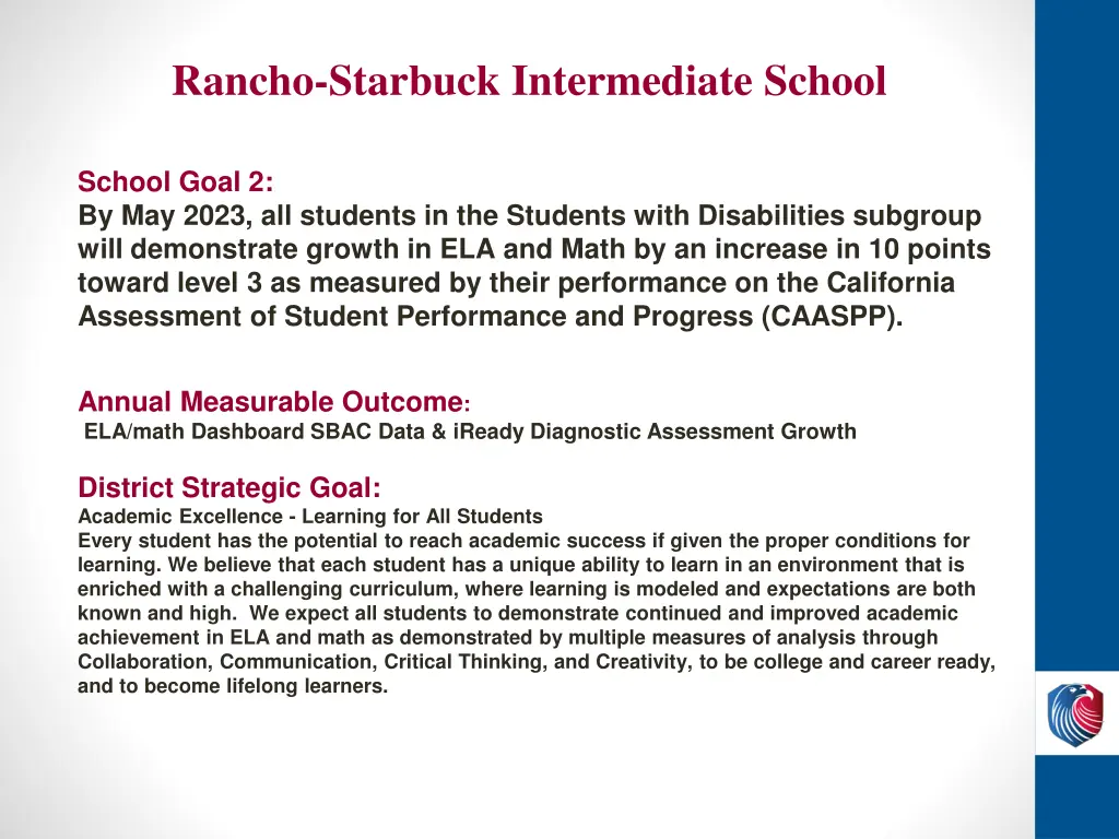 rancho starbuck intermediate school
