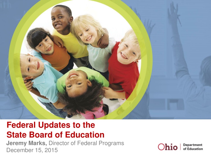 federal updates to the state board of education