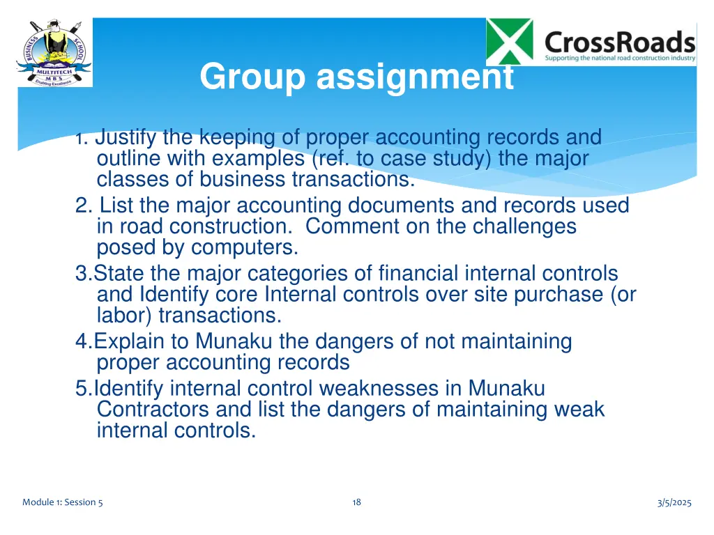 group assignment