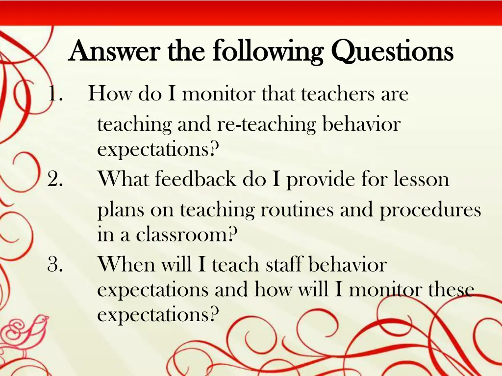 answer the following questions answer