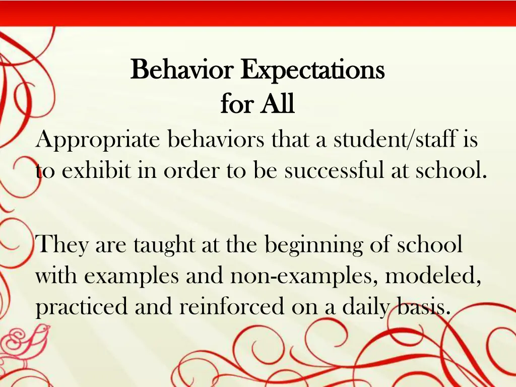 behavior expectations behavior expectations