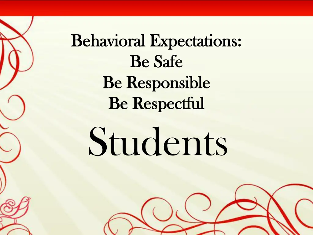 behavioral expectations behavioral expectations